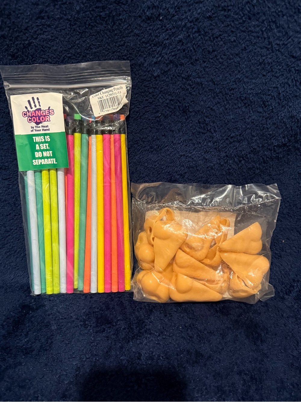 25 color changing pencils and 12 pack of Nose Pencil Sharpener